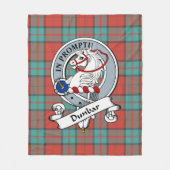 Dunbar Ancient Clan Badge Tartan Fleece Deken (Voorkant)