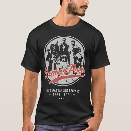 Dunbar Poets 1981 - 1983 De grootste middelbare sc T-shirt (Voorkant)