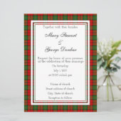 Dunbar Scottish Wedding Invitation Kaart (Staand voorkant)