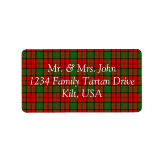 Dunbar Tartan Label