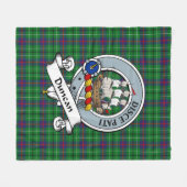 Duncan Clan Badge Tartan Plaid Fleece Deken (Voorkant (Horizontaal))