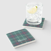 Duncan, Duncan Scottish Tartan, Duncan Clan, Dunca Stenen Onderzetter (Zijkant)