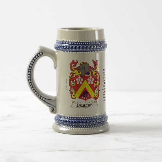 Duncan Family Coat of Arms Stein Bierpul (Links)