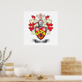 Duncan Family Crest Coat of Arms Poster (Keuken)