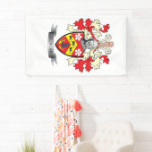 Duncan Family Crest Coat of Arms Spandoek (Insitu)