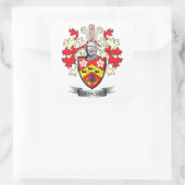 Duncan Family Crest Coat of Arms Vierkante Sticker (Tas)