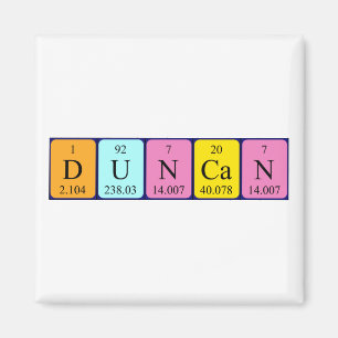 Duncan periodiek table name magnet magneet