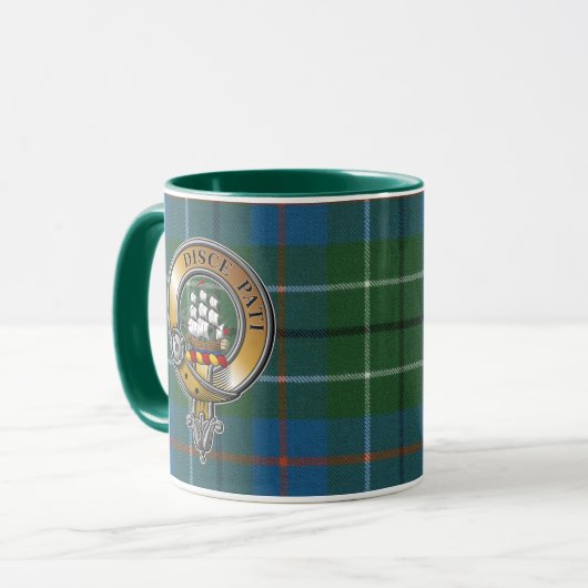 Duncan Tartan & Badge Mok (Voorkant links)