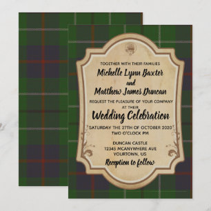 Duncan Tartan Faire-part de mariage