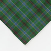 Duncan Tartan Monogram D Fleece Deken (Hoek)