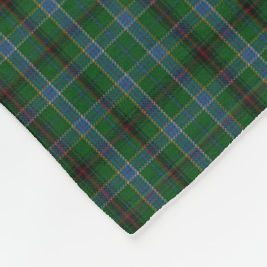 Duncan Tartan Monogram D Fleece Deken (Hoek)