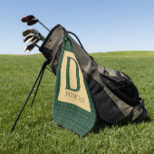 Duncan Tartan Monogram D Golfhanddoek (Groen)