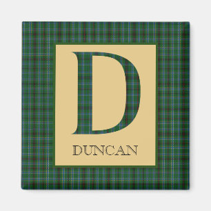 Duncan Tartan Monogram D Magneet