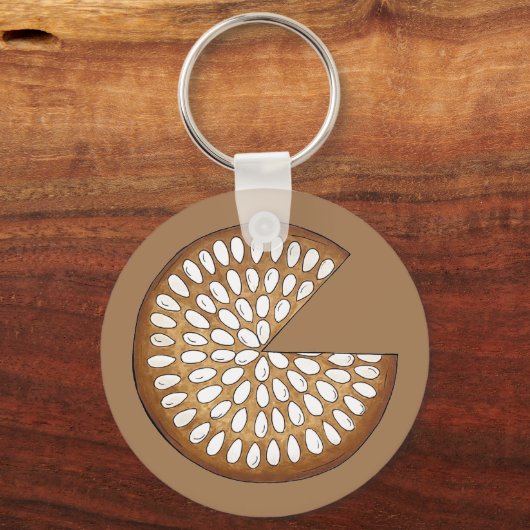 Dundee Cake Scotland Scottish Food Fruit Cake Sleutelhanger (Voorkant)