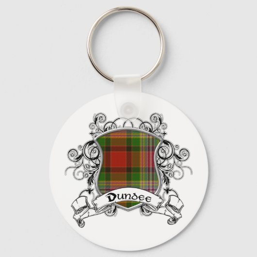 Dundee Tartan Shield Sleutelhanger (Voorkant)