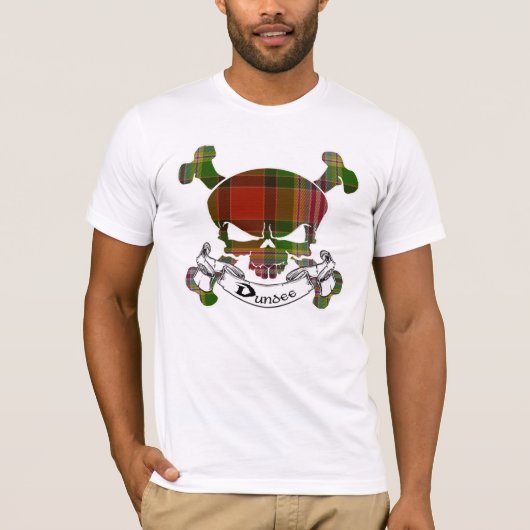 Dundee Tartan Skull T-shirt (Voorkant)