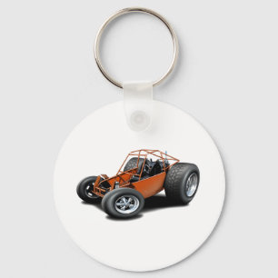 Dune Buggy sinaasappel Sleutelhanger