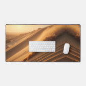 Dune de sable doré avec sable en cascade au couche (Clavier et souris)