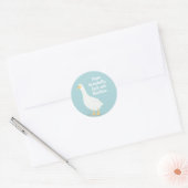 Dune eend baby shower stickers label jongen meisje (Envelop)