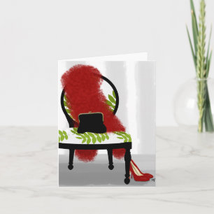 D'une femme de la nuit carte de note de vestiaire