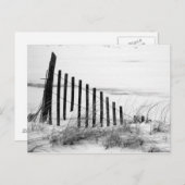 Dune Fence in Snow Briefkaart (Voorkant / Achterkant)