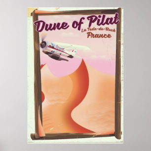 Dune of Pilat, Dunes  France reisposter. Poster