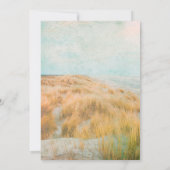 *~*  Dune Pastel Beach Grass Wedding Kaart (Achterkant)