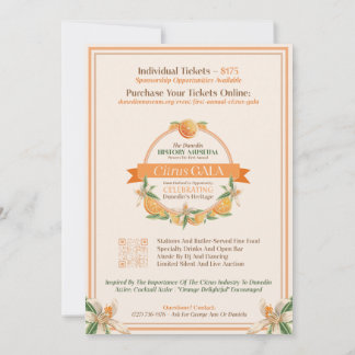 Dunedin History Museum 2025 Citrus Gala Kaart