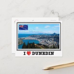 Dunedin - I Love - New Zealand - Briefkaart