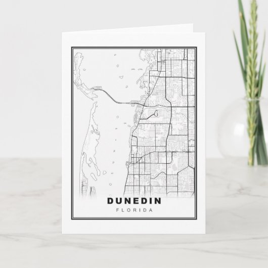 Dunedin Map Kaart (Voorkant)