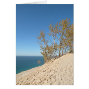 Dunes de l'ours couché, carte du lac Michigan