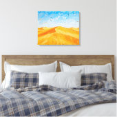Dunes de sable doré sur toile enveloppée Premium S (Insitu(Chambre))