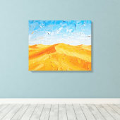Dunes de sable doré sur toile enveloppée Premium S (Insitu (Plancher de Bois))