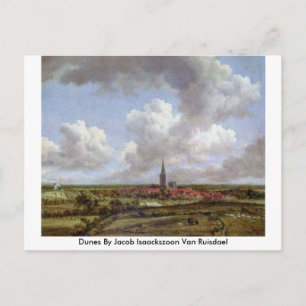 Dunes door Jacob Isaackszoon Van Ruisdael Briefkaart
