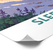 Dunes d'ours couché, Michigan, Belle affiche (Coin)