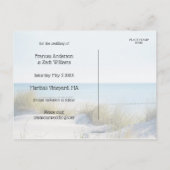Dunes en Beach Save the Date Briefkaart (Achterkant)