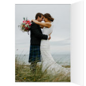 Dunes et Beach Wedding Photo Merci Note Card (Intérieur (Gauche))