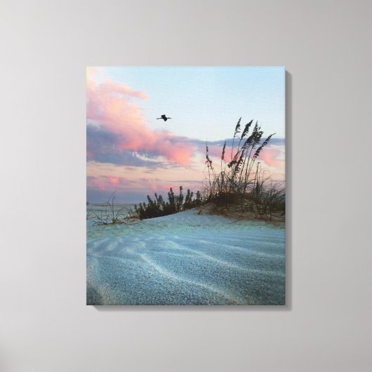 Dunes Sunset Canvas Foto afdrukken (Voorkant)