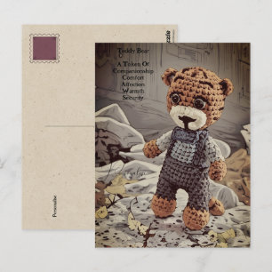 Dungarees Teddybeer Symbolisme Quote Schattige Briefkaart