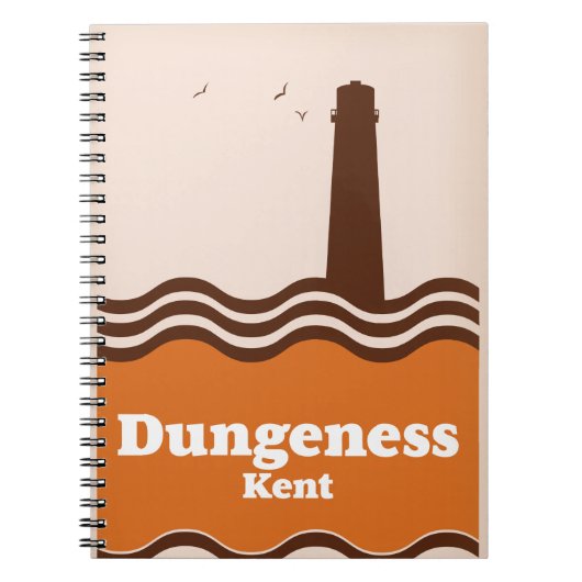 Dungeness Kent stijl reisposter Notitieboek (Voorkant)