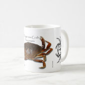 Dungeness Real, Crab 3D, Crab 3D witte Mok (Voorkant rechts)