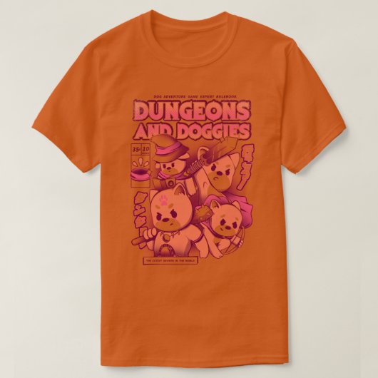 Dungeon and Doggies T-shirt (Design voorkant)
