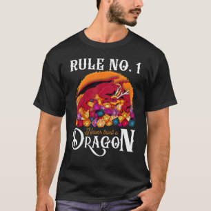 Dungeon Dobbelsteen Shirt Vertrouw Een Draak Nooit