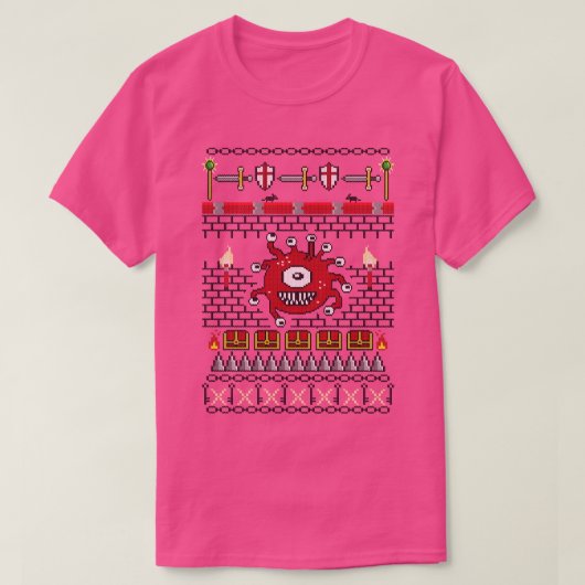 Dungeon Knitted Style T-shirt (Design voorkant)