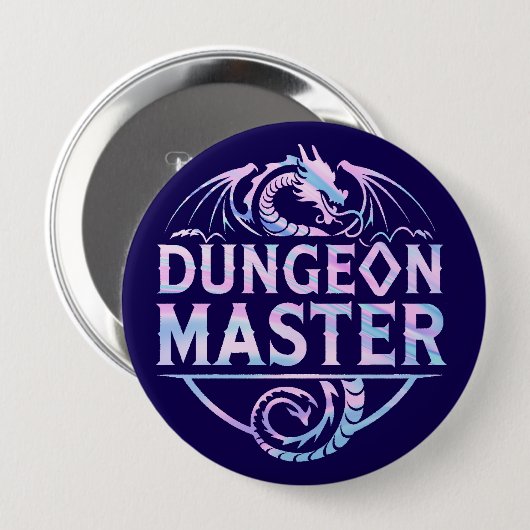 Dungeon Master Ronde Button 4,0 Cm (Voorkant /achterkant)