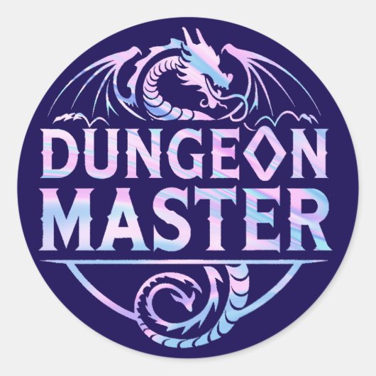 Dungeon Master Ronde Sticker (Voorkant)