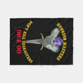 Dungeon Masters Dont Kill Characters Dice Do Fleece Deken (Voorkant (Horizontaal))