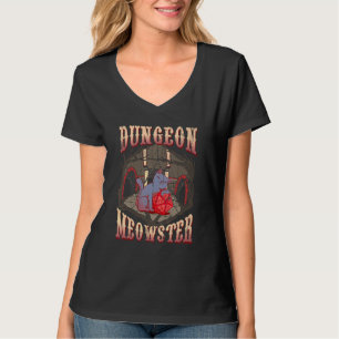 Dungeon Meowster Cat Role Spelen RPG Tafelblad Gam T-shirt
