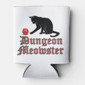 Dungeon Meowster Funny RPG Cat met Dice Blikjeskoeler (Voorkant)