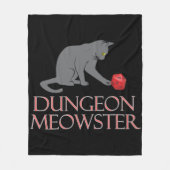 Dungeon Meowster Funny RPG Cat met Dice Fleece Deken (Voorkant)